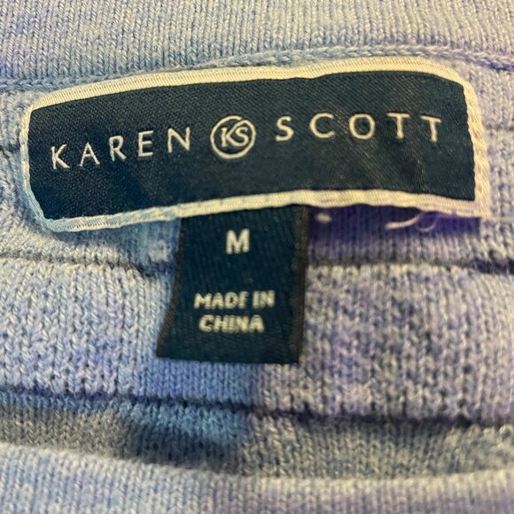 Blue Sweater with navy stripes, size M - Picture 4 of 5